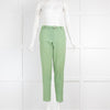 Chloe Pale Green Belted Trousers