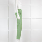 Chloe Pale Green Belted Trousers