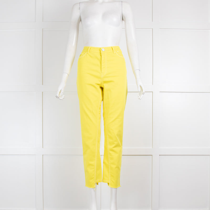 Marccain  Yellow Cropped Jeans
