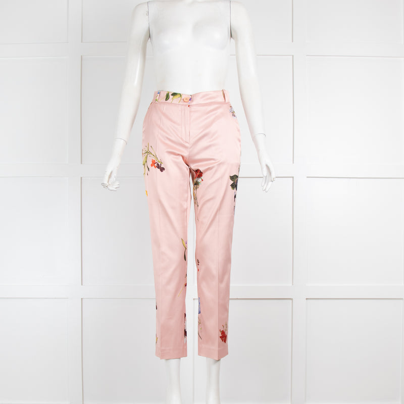 Pinko Pink Floral Trousers