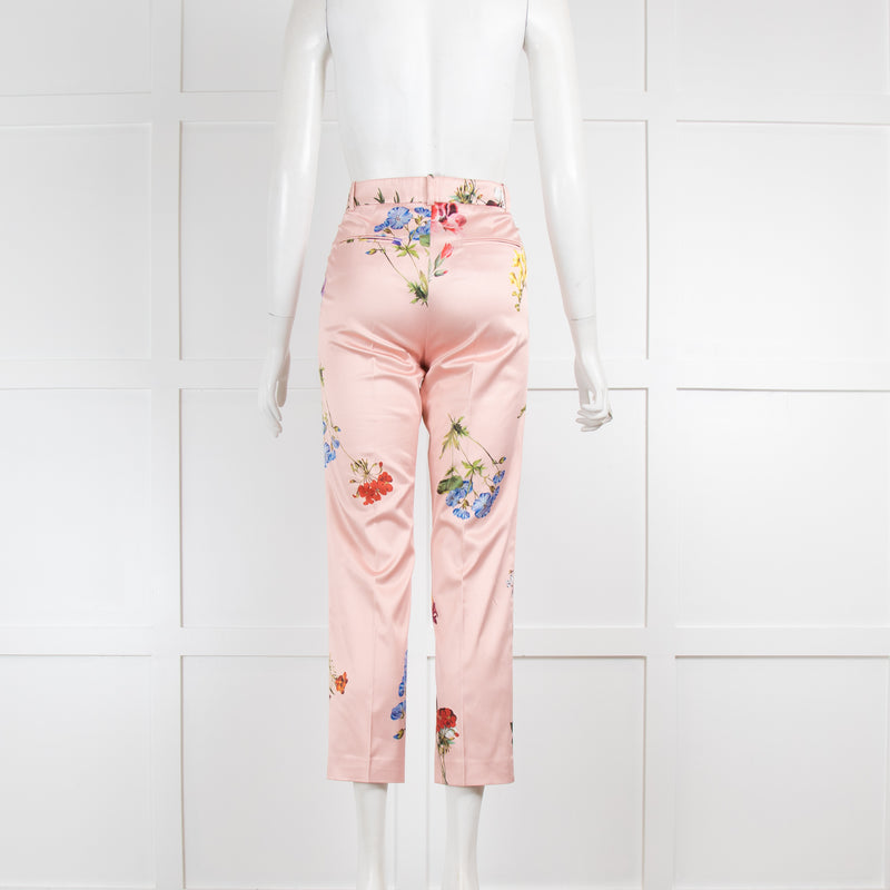 Pinko Pink Floral Trousers