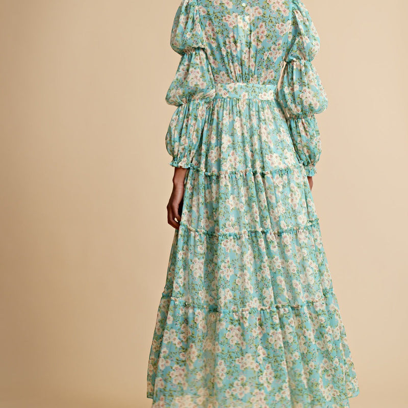 byTiMo New York Blossom Chiffon Maxi Dress