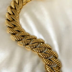 Anisa Sojka Gold Ridge Chunky Chain Necklace