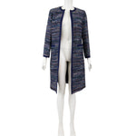 Diane Von Furstenberg Boucle Collarless Coat