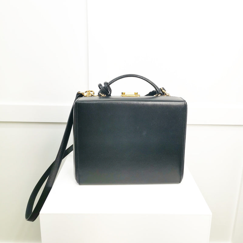 Mark Cross Black Grace leather Cross Body Box Bag