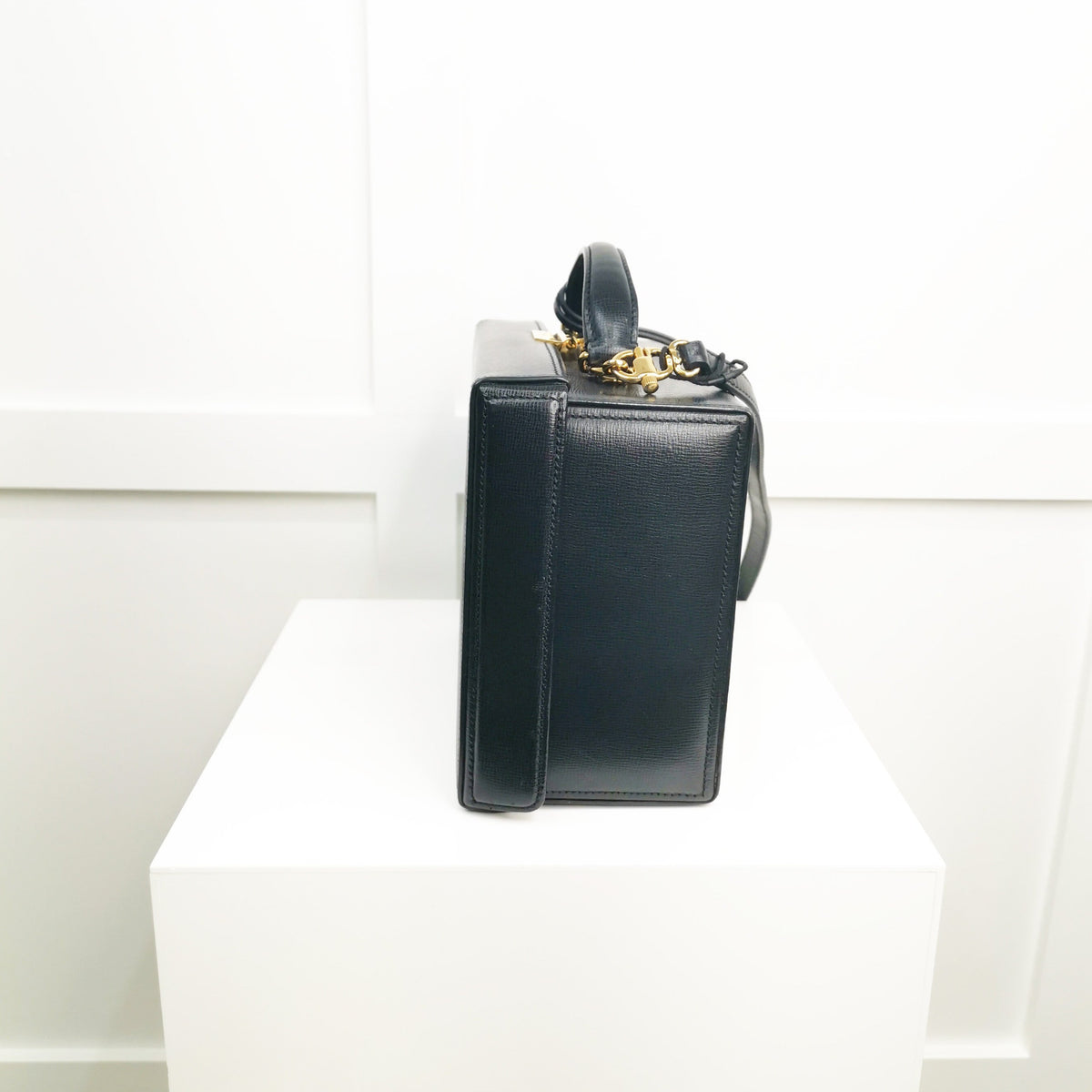 Mark Cross Black Grace leather Cross Body Box Bag