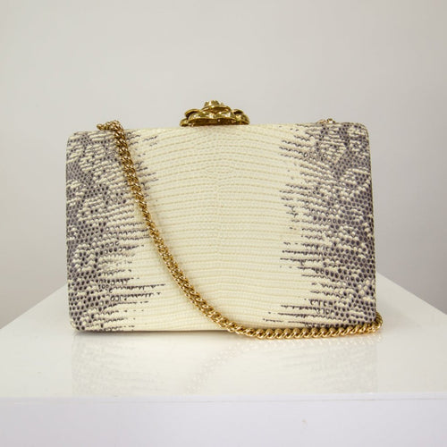 Oscar de la Renta Snake Clutch