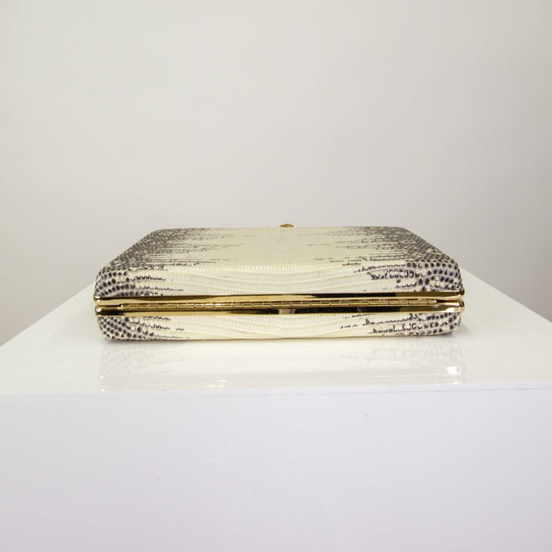 Oscar de la Renta Snake Clutch