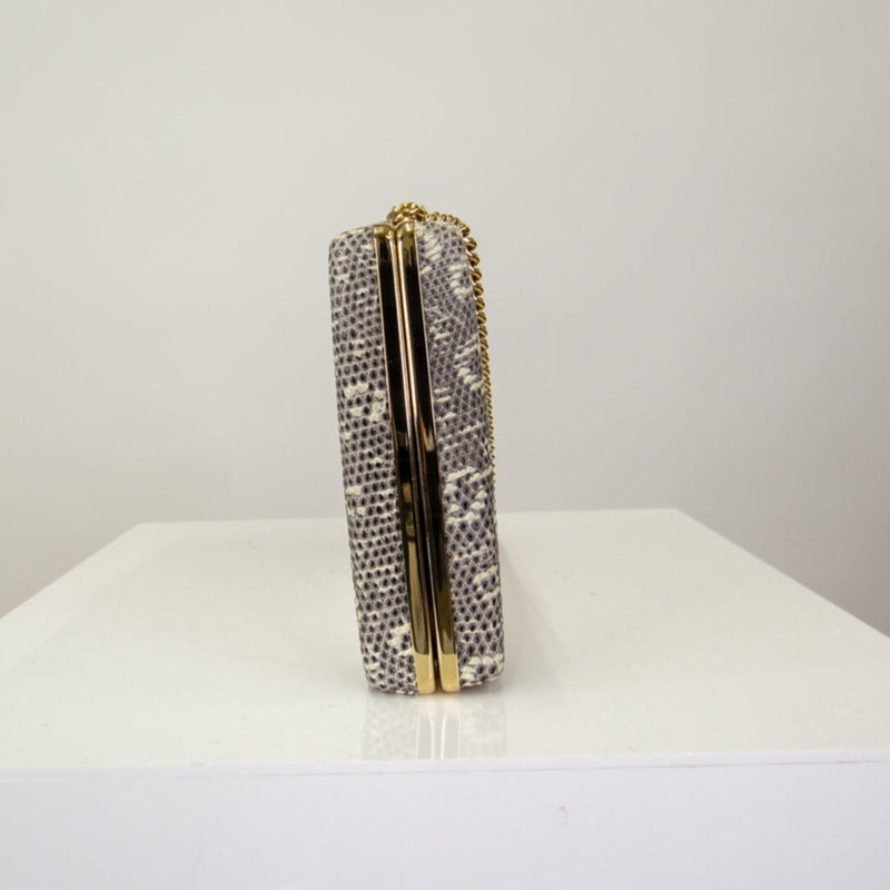 Oscar de la Renta Snake Clutch