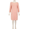 Moschino Couture Pink Long Sleeve Shift Dress