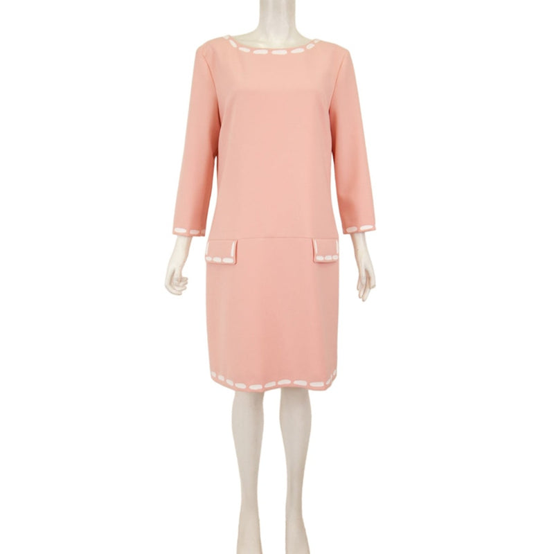 Moschino Couture Pink Long Sleeve Shift Dress