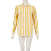 Reiko Yellow and White Striped Shirt