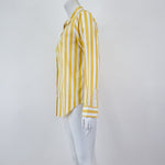 Reiko Yellow and White Striped Shirt