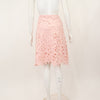 Luisa Cerano Pink Lace Skirt
