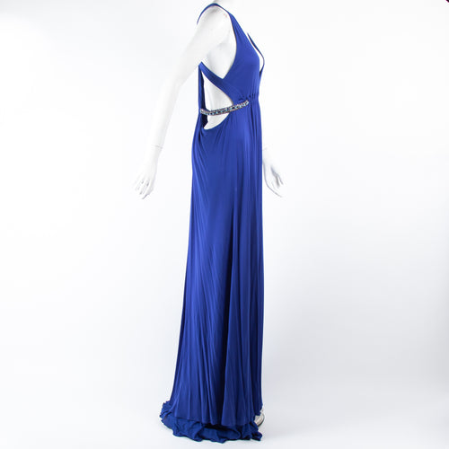 Roberto Cavalli Electric Blue Full Length Dress