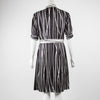 Tory Burch Black and Cream Striped Dress