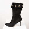 Jimmy Choo Black Suede Calf Boots