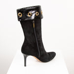 Jimmy Choo Black Suede Calf Boots