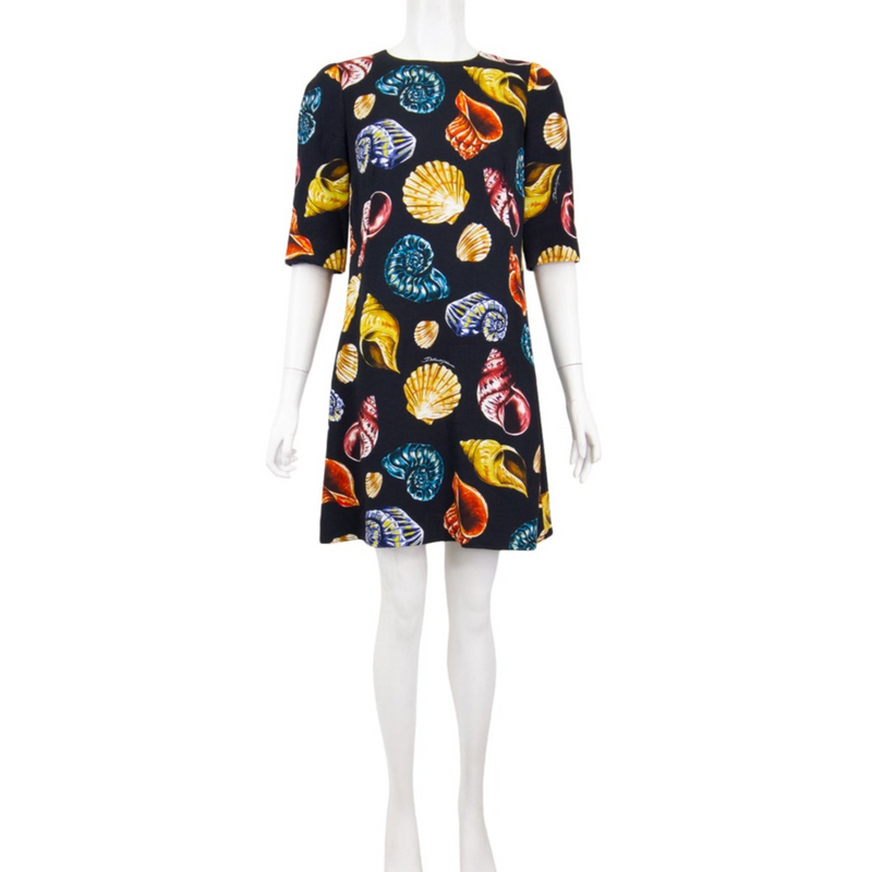 Dolce & Gabbana Seashell Print Dress