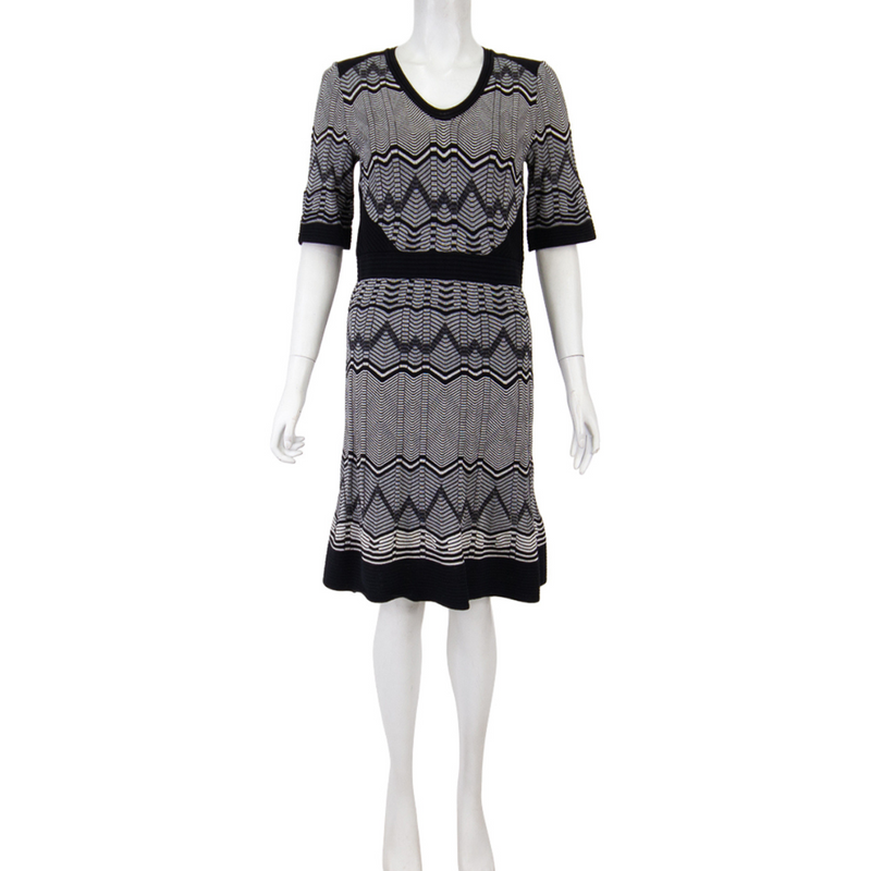 Missoni Dress Black and White Knitted Dress