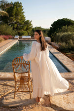 The Malama Studio Cotton Long White Dress